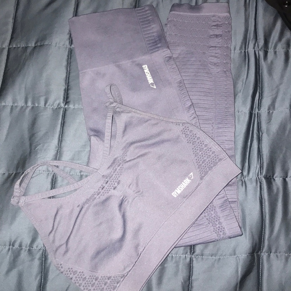 Gymshark Energy Seamless Steel Blue Set